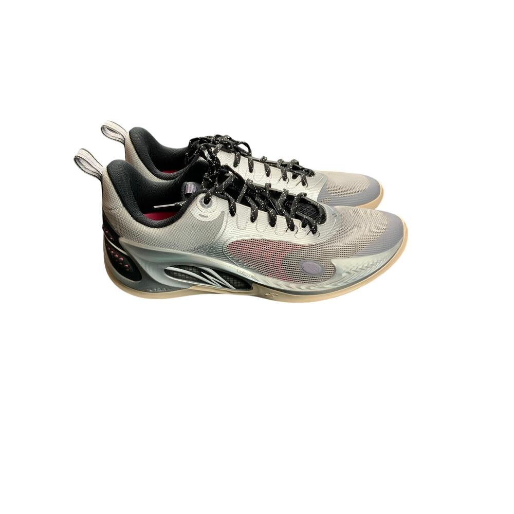 Li-Ning Wade Shadow 6 V2 Gray Pink Basketball Shoes Men’s US 12 ABPT043-3